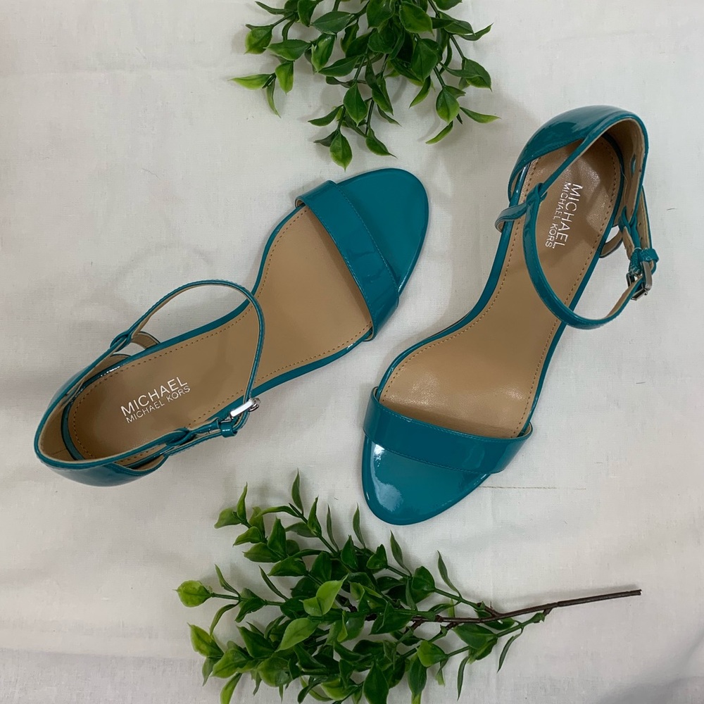 Michael Kors ankle strap heeled sandals
